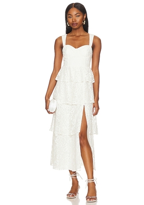 Yumi Kim Gabi Midi Dress in White. Size S. Also in L.