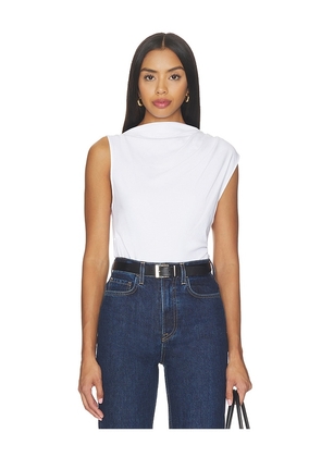 Vince Sleeveless Draped Top in White. Size XS. Also in S, M, L.