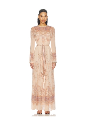 Zimmermann Valiant Sheath Dress in Peach. Size 0/XS. Also in 1/S, 2/M, 3/L, 4/XL.