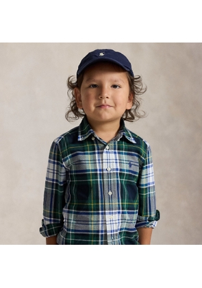 Plaid Cotton Oxford Shirt