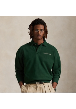 Relaxed Fit Logo Collared Sweatshirt