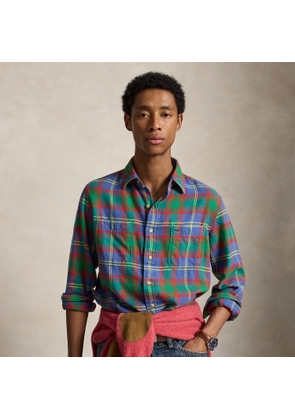 Classic Fit Plaid Twill Workshirt