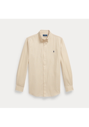 Custom Fit Gingham Stretch Poplin Shirt