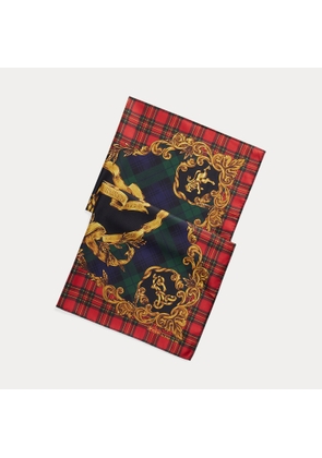 Crest Silk Twill Square Scarf