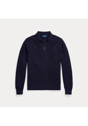 Washable Wool Polo-Collar Jumper