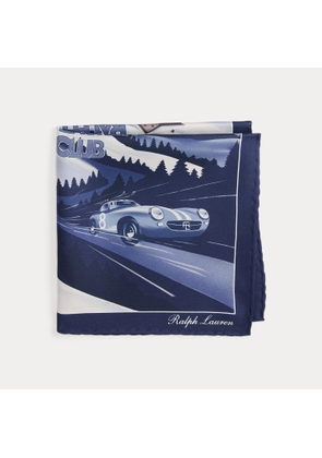 Ski-Print Silk Pocket Square