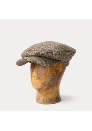 Wool-Blend Herringbone Driver’s Cap