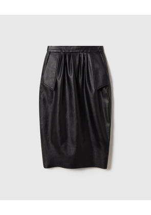 Stella McCartney - Vegan Leather Midi Skirt, , Size: 36