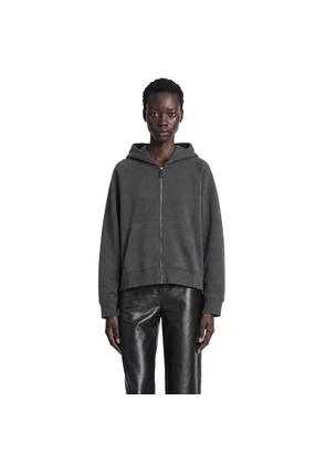 Technical Cotton Zip-Up Hoodie