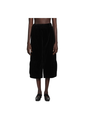 Cropped Velvet Trousers