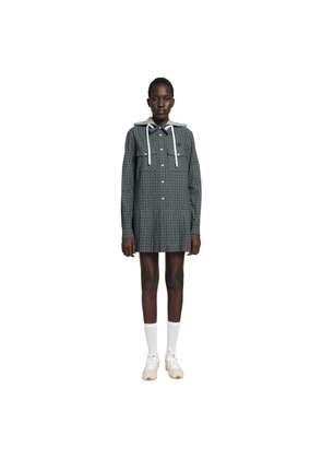 Check Flannel Shirt Mini Dress