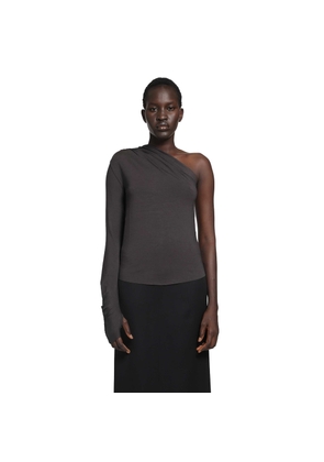 Stretch Viscose Off-Shoulder Top