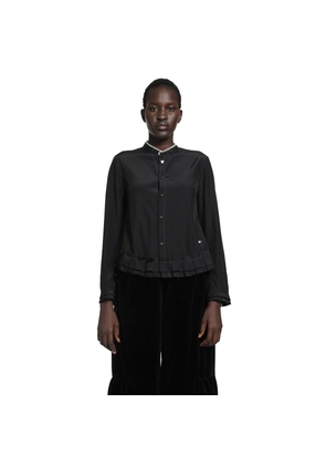 Silk and Cotton Fitted Blouse