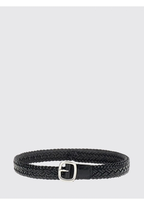 HEREU Woven Calfskin Belt with Pin Buckle Closure