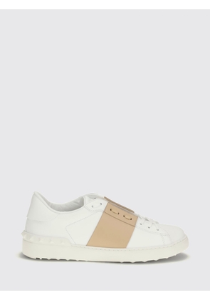 VALENTINO GARAVANI Open Calf Leather Sneakers with Contrasting Band
