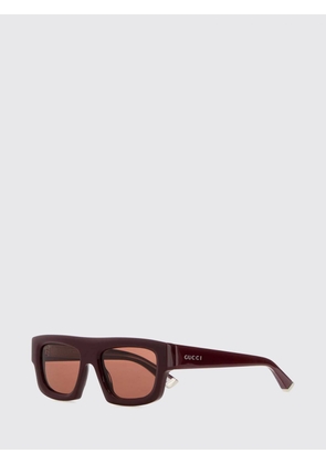 GUCCI Sunglasses Men color Red