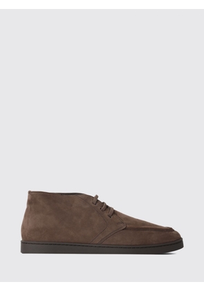 CHURCH'S Lace-up Suede Chukka Boots with a Round Toe and Rubber Sole