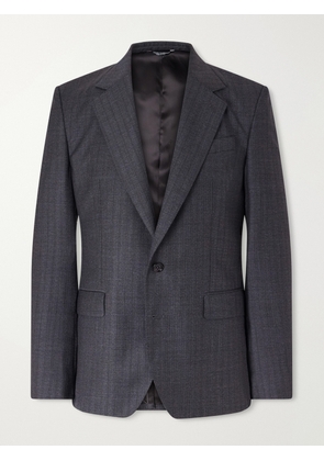 Dolce&Gabbana - Pinstriped Virgin Wool Blazer - Men - Gray - IT 46
