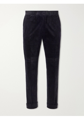 Polo Ralph Lauren - Chester Tapered Cotton-Blend Corduroy Suit Trousers - Men - Black - UK/US 30