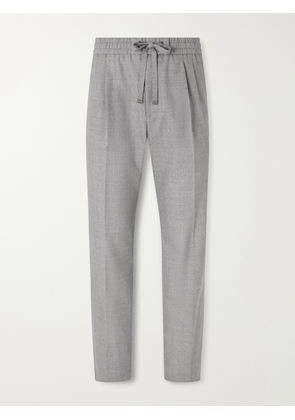 Dolce&Gabbana - Sartoriale Straight-Leg Pleated Wool Trousers - Men - Gray - IT 46