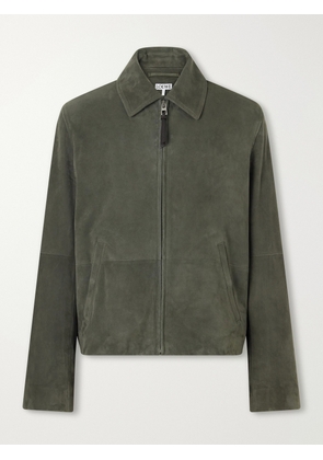 LOEWE - Suede Jacket - Men - Green - IT 46