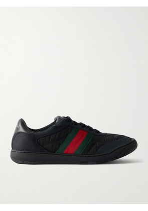 Gucci - Screener 2.0 Suede-Trimmed Shell Sneakers - Men - Black - UK 8