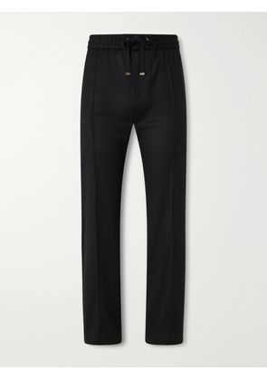 Dolce&Gabbana - Sartoriale Straight-Leg Pleated Wool-Blend Trousers - Men - Black - IT 46