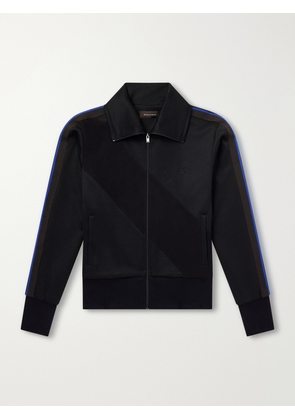 Wales Bonner - Form Logo-Embroidered Striped Jersey Jacket - Men - Black - XS