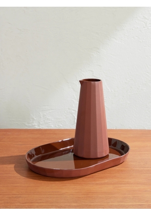 The Conran Shop - Studio Word Fade Porcelain Platter and Jug Set - Men - Brown