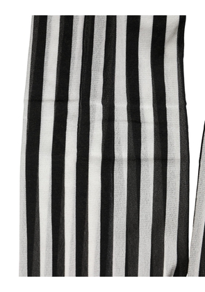 Dolce & Gabbana Black White Stripes Tights Stocking Pantyhose Socks - M