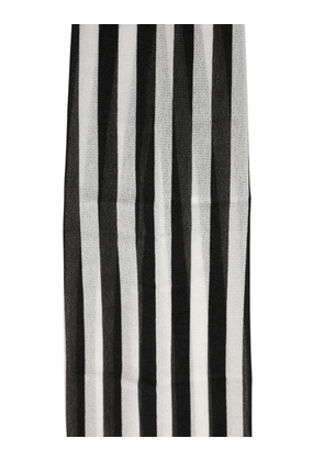 Dolce & Gabbana Black White Stripes Tights Stocking Pantyhose Socks - S