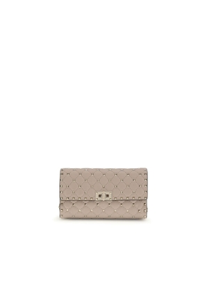Valentino Garavani Beige Calf Leather Bos Taurus Shoulder Bag