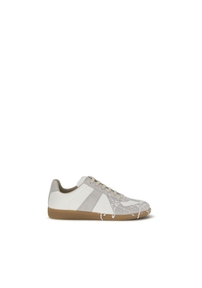 Maison Margiela Gray Suede Leather Low Top Sneakers - EU40/US7