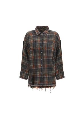 R13 Multicolor Cotton Pattern Shirt - S