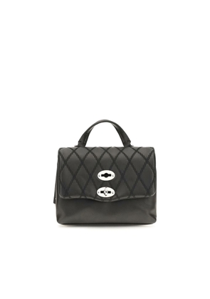 Zanellato Black Calf Leather Bos Taurus Handbag