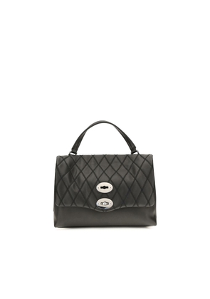 Zanellato Black Calf Leather Bos Taurus Handbag