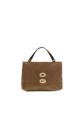 Zanellato Brown Suede Leather Handbag