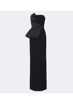Safiyaa Kasia draped crepe gown