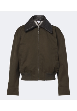 Bottega Veneta Intrecciato cotton blouson jacket