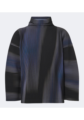 Homme Plisse Issey Miyake Blend of Lights pleated printed top