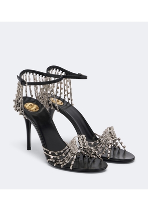 Saint Laurent Babylone embellished leather sandals