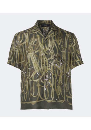 Gucci Printed silk twill bowling shirt