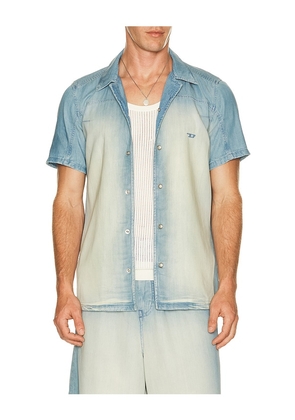 Diesel D-clarivo-s Shirt in Blue. Size S. Also in M, L, XL/1X, XXL/2X.