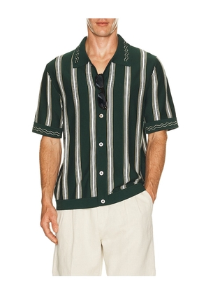 CHE Sawyer Knitted Shirt in Green. Size S. Also in M, L, XL/1X.