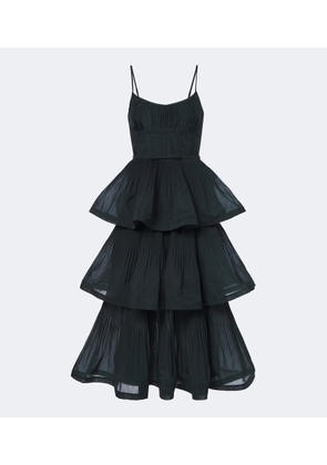 Zimmermann Pleated tiered bustier dress