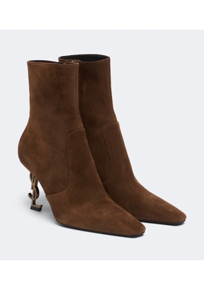 Saint Laurent Opyum suede ankle boots