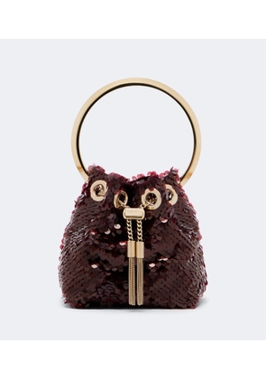 Jimmy Choo Bon Bon Micro sequined bucket bag