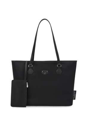 Philipp Plein logo-plaque tote bag - Black