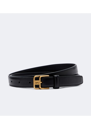 Saint Laurent Cassandre leather belt