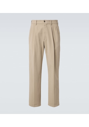 The Row Tomasino cotton twill straight pants